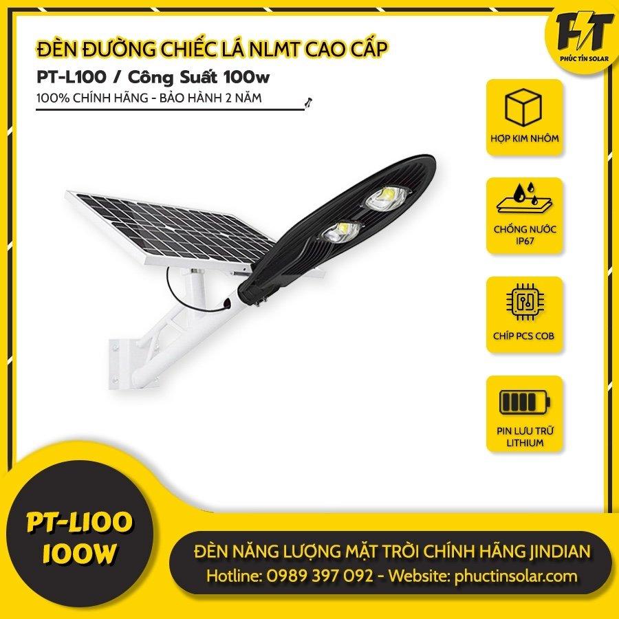 Đèn đường năng lượng mặt trời 100W PT-L100