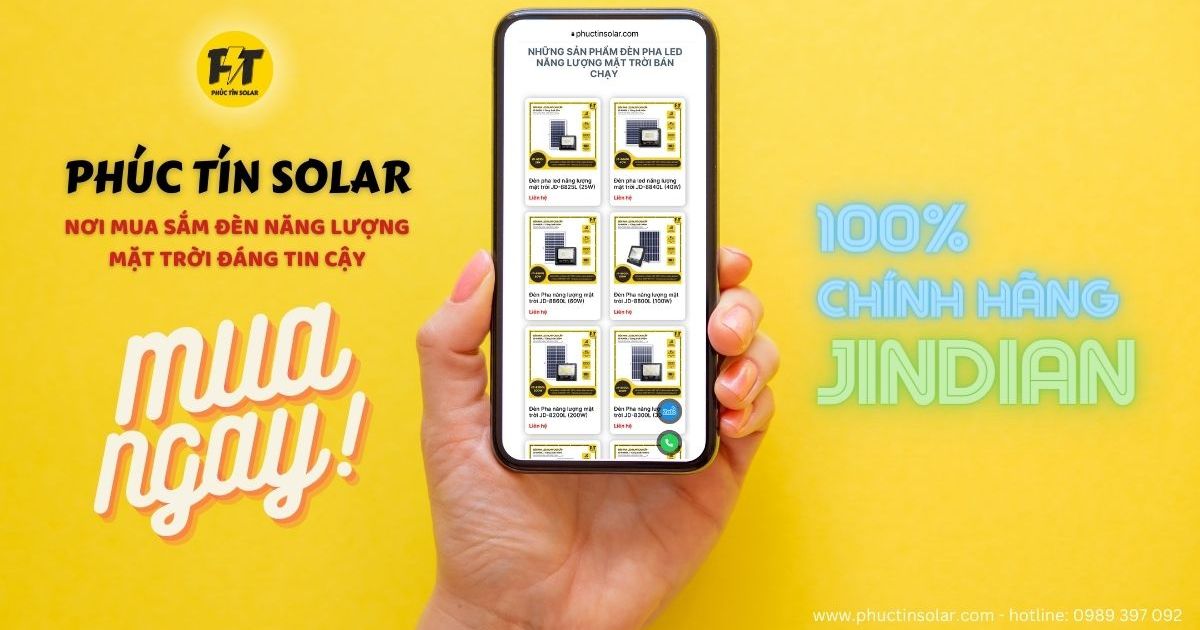 Mua đèn pha led năng lượng mặt trời ở đâu