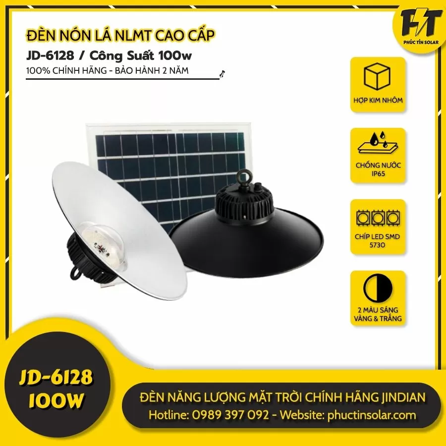 Đèn năng lượng mặt trời trong nhà 100w JD-6128 